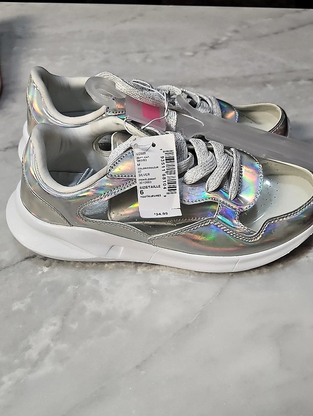 P.L.T. Women's Iridescent Sneakers US 6 NWT